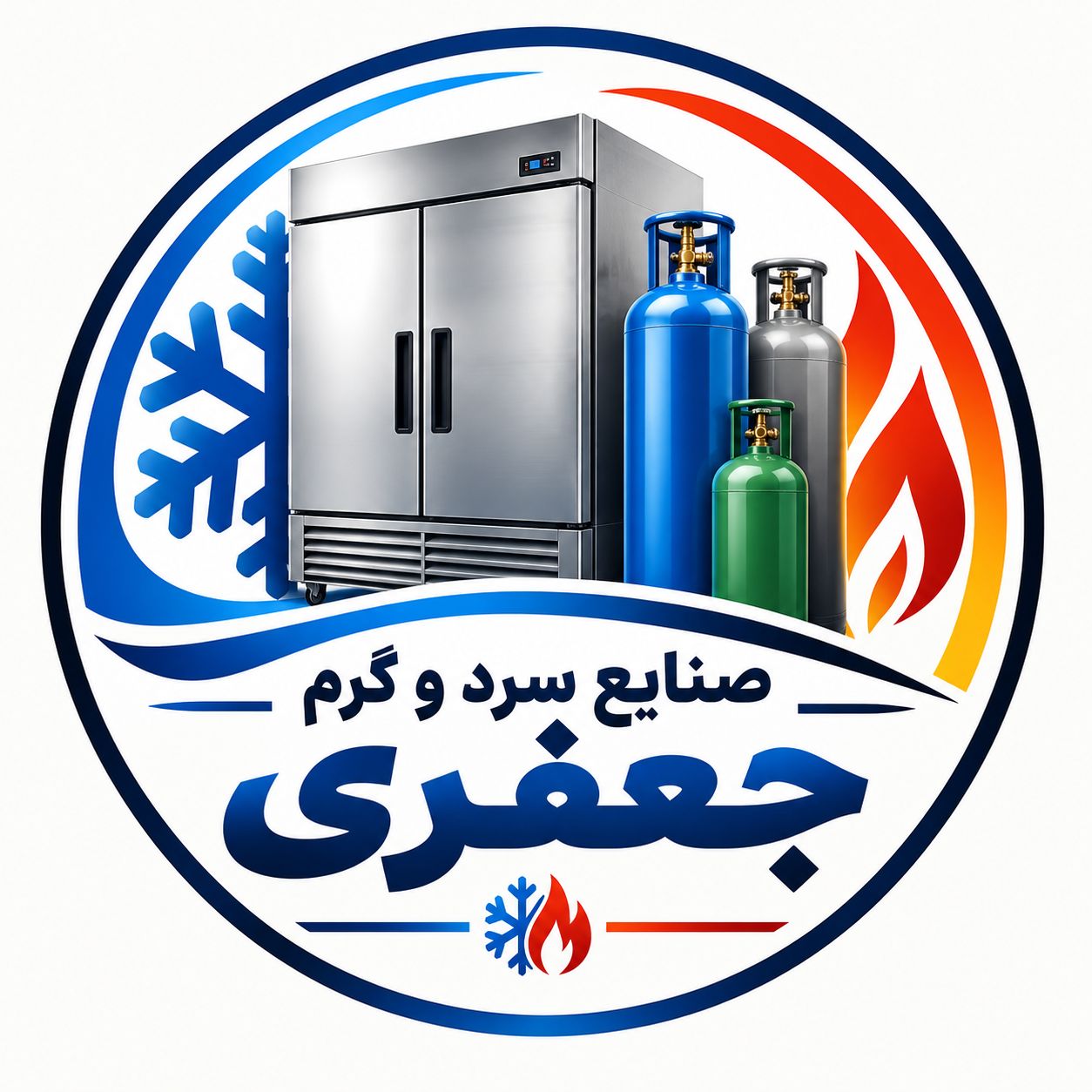 لوگوی صنایع سرد و گرم جعفری