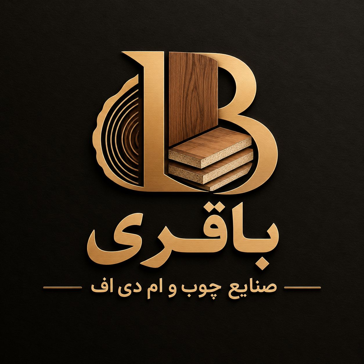 لوگوی صنایع چوب و ام دی اف باقری